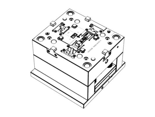 OEM / ODM : Custom Precision Machining Molds / Transparent glasses camera housing+bracket (1+1)  No.23055