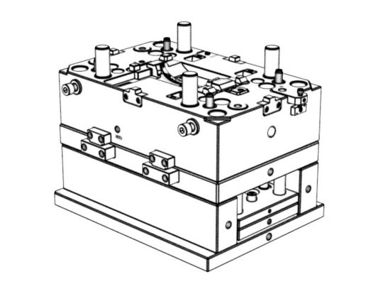 OEM / ODM ： Cold Runner Injection Molding & Transparent Glasses Inner Housing (1*1) No.23057
