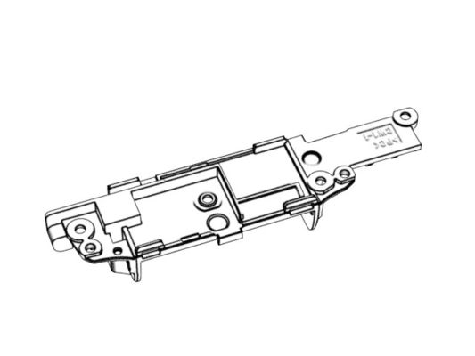 OEM / ODM ： Cold Runner Injection Molding & Transparent Glasses Middle Bracket 1*2 No.23058-B