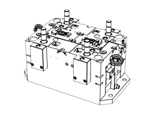 OEM / ODM ： Double Injection Molding & Transparent Headphone Lower Housing 1*2 No:23306 & 23307-B