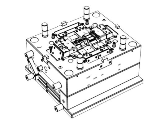 OEM / ODM ： Single Cavity Injection Mold & Transparent LH Bracket (1*1) No.23399