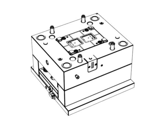 OEM / ODM ： Cold Runner Injection Molding & Transparent Medical Instrument Bottom Shell (1*2) No.23672
