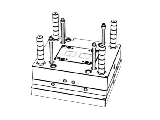 OEM / ODM ： Cold Runner Injection Molding & Transparent Medical Instrument Bottom Shell (1*2) No.23672