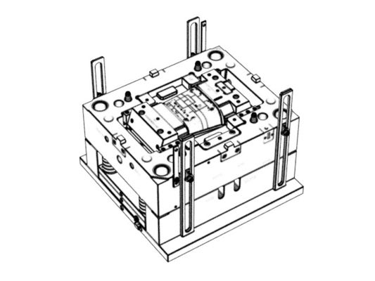 OEM / ODM ： Single Cavity Injection Mold & Router Upper Cover (1*1) No.23891