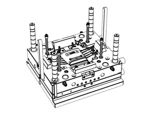 OEM / ODM Transparent Router Bottom Housing (1*1) Injection Mould Maker No.23892-C
