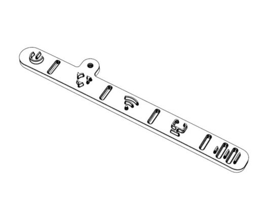 OEM / ODM ： Polypropylene Injection Molding & Transparent Router Light Guide Plate (1*4) No.23893-B