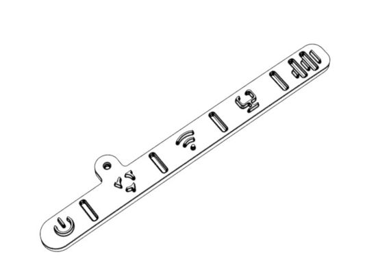 OEM / ODM ： Polypropylene Injection Molding & Transparent Router Light Guide Plate (1*4) No.23893