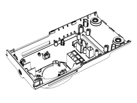 OEM / ODM ： Hot Runner Injection Molding & Transparent On-board Rear Housing (1*2) No.23909