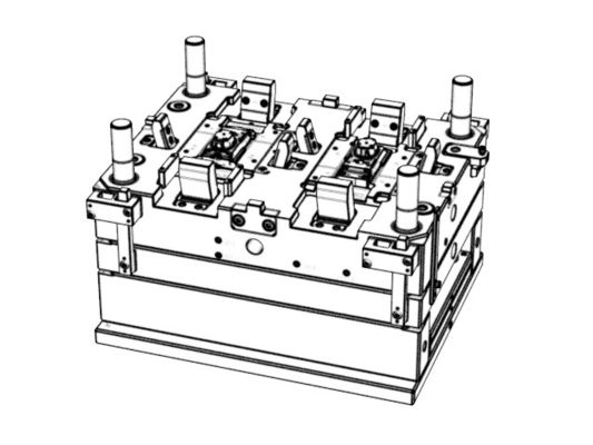OEM / ODM ： Hot Runner Injection Molding & Transparent On-board Rear Housing (1*2) No.23909