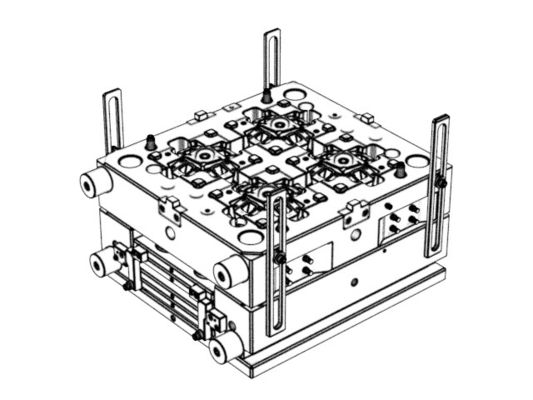 OEM / ODM ： Multi Cavity Injection Mold & On-board Universal Joint Base (1*4) No.23910