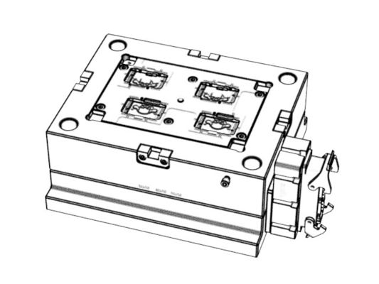 OEM / ODM ： Multi Cavity Injection Mold & On-board Motor Bracket (1*4) No.23911