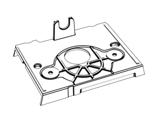 OEM / ODM ： Multi Cavity Injection Mold & Transparent On-board Motor Bracket (1*4) No.23911