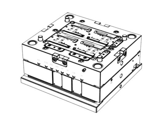 OEM / ODM ： Multi Cavity Injection Mold & Transparent On-board Lower Bracket (1*4) No.23912