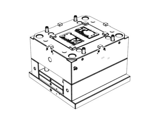 OEM / ODM ： Cold Runner Injection Molding & Transparent On-board Upper Bracket (1*2) No.23913