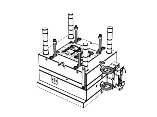 OEM / ODM ： Cold Runner Injection Molding & On-board Upper Bracket (1*2)  No.23913