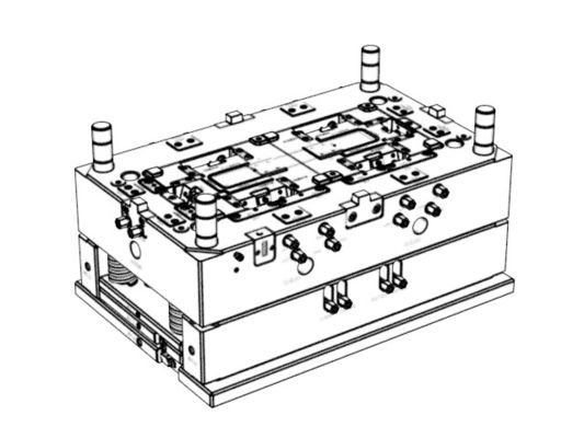 OEM / ODM ： Hot Runner Injection Molding & Transparent On-board Foot Rest (1*2) No.23914-B