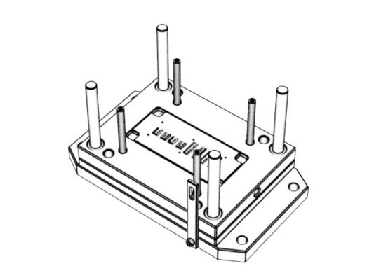 OEM / ODM ： Cold Runner Injection Molding & Transparent Scan Pen Power Key (4+4) No.24006&24007-B