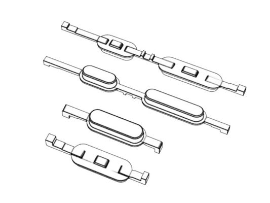 OEM / ODM ： Cold Runner Injection Molding & Transparent Scan Pen Power Key (4+4) No.24006&24007