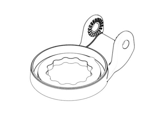 OEM / ODM ： Custom mold / Transparent On-board Clamp Bracket (1*8) No.24119