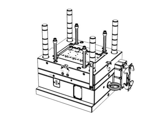 OEM / ODM ： Custom mold / Transparent On-board Clamp Bracket (1*8) No.24119