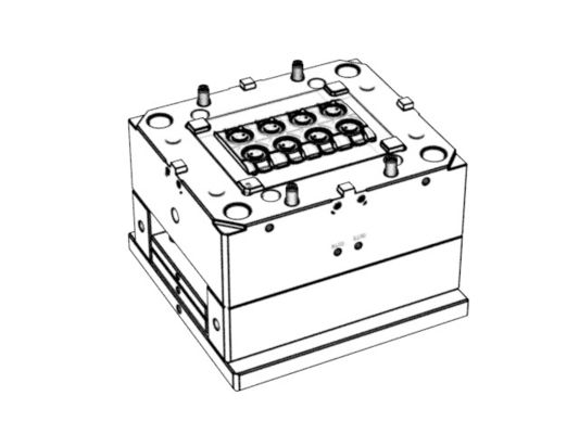 OEM / ODM ： Custom Household Appliance Molds / Transparent On-board Clamp Bracket (1*8) No.24119-B