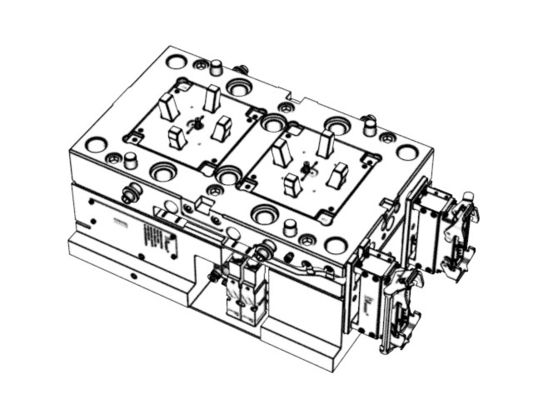OEM / ODM ： Hot Runner Injection Molding & Transparent E-Cigarette Heating Cover (1*2) No.24184