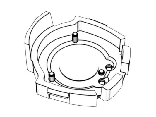 OEM / ODM ： Multi Cavity Injection Mold & Transparent E-cigarette Heating Cover (1*8) No.24185