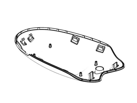 OEM /ODM : Coustom electronic enclosures mold / Transparent Beauty Instrument Upper Housing (1*8) No.24311-B