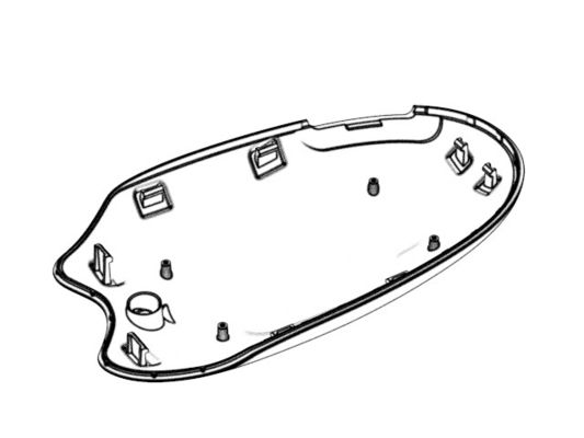 OEM /ODM : Coustom electronic enclosures mold / Transparent Beauty Instrument Upper Housing (1*8)  No.24311