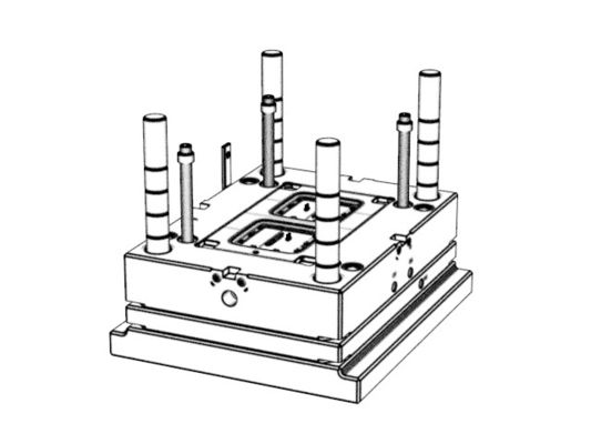OEM / ODM ： Single Cavity Injection Mold & Top cover (1*2) No.23392