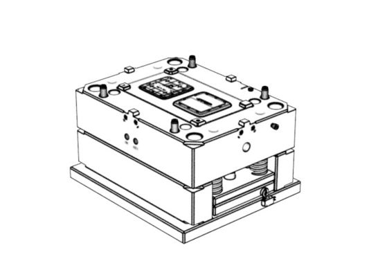 OEM / ODM ： Single Cavity Injection Mold & Transparent top cover (1*2) No.23392