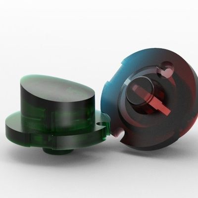 OEM / ODM ： Precision Injection Molding & Headset Charging Box Button (1*8) No.24202 & 24203