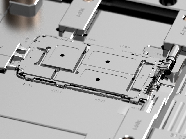 Clamshell Phone Front Cover (1*1) / Three-plates mold / Cold Runner No.21871 3