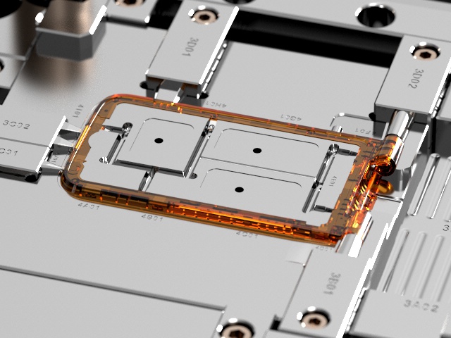 Clamshell Phone Front Cover (1*1) / Three-plates mold / Cold Runner No.21871 4