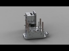 Transparent Three-proof Phone Battery Cover (1*1) / Hot runner / Three-plates mold No.23691&23692