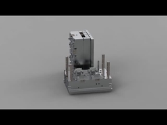 Transparent earphone charging box bracket (1*4) / Cold runner / Three-plates mold No.24201