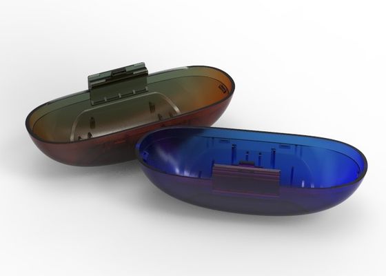 OEM / ODM ： Precision Injection Molding & Upper cover of transparent earphone charging box No.24195-B