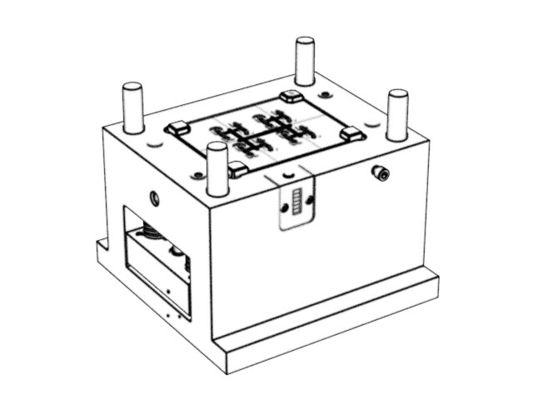 OEM / ODM : custom molding / Inner bracket of left rear cover of transparent earphone (1*8) No.24213