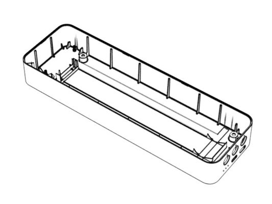 OEM / ODM ： Polypropylene Injection Molding & Transparent disinfection box lower cover (1*1)  No.23771