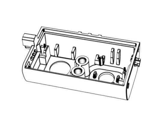 OEM / ODM ： Cold Runner Injection Molding & Glasses Camera Housing+Bracket (1+1)   No.23055