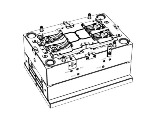 OEM / ODM ： Cold Runner Injection Molding & Smart Watch Base Lower Housing (1*4) No.23305