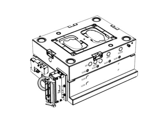 OEM /ODM : Coustom electronic enclosures mold / Transparent Beauty Instrument Upper Housing (1*8)  No.24311